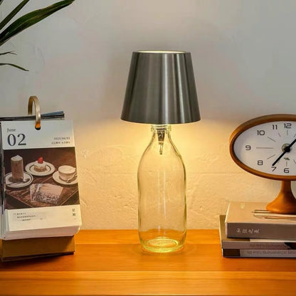 USB Rechargeable LED Wine Bottle Stopper Light - Sliver, Modern Dining & Patio Bar Lighting