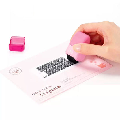 Identity Theft Protection Privacy Roller Stamp - Pink, Practical Anti Theft Security Confidential Document Redaction Tool for Home Office Use