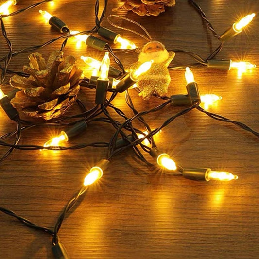 16.4 ft 50 LED Christmas Mini String Lights - Xmas Tree Home Porch Holiday Festive Decor