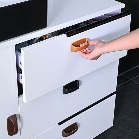4 Pcs - Self Adhesive Cabinet Handle - No Drill Pull Knob For Home Kitchen Drawer Cabinet Door