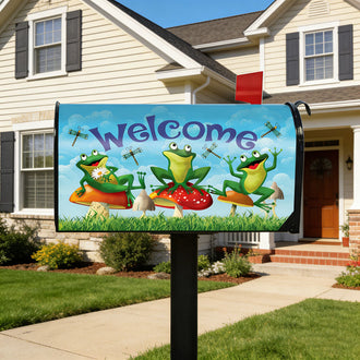 Happy Frog Magnetic Mailbox Cover