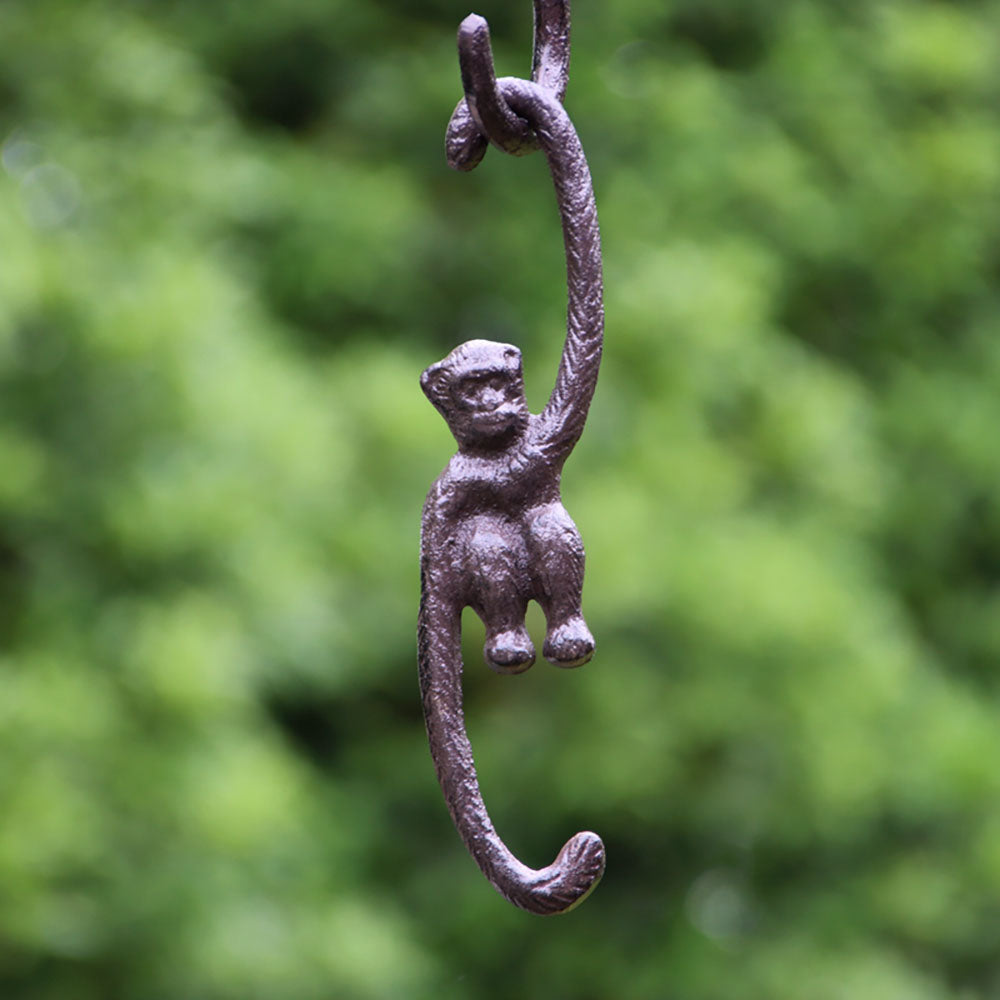 Heavy Duty Cast Iron Monkey Hook - Multi-Purpose Hanging Hook For Garden Home Wall Plant Pot Hanging Decoration