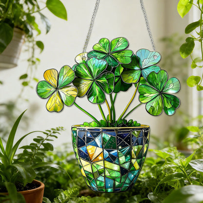 Lucky Clover Hanging Decor - Home Living Room Wall Window Decoration