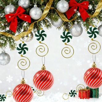 20 Pcs Christmas Candy Ornament Hook Set
