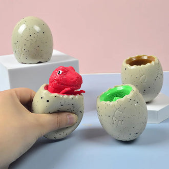 3 Pcs - Dinosaur Egg Squeeze Toy