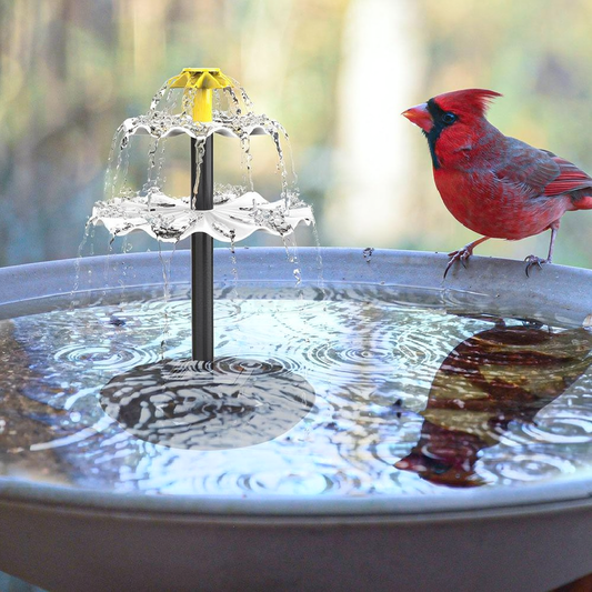 3 Tier Solar Powered Water Fountain Kit - Garden Patio Outdoor Backyard Pond Landscape Decor