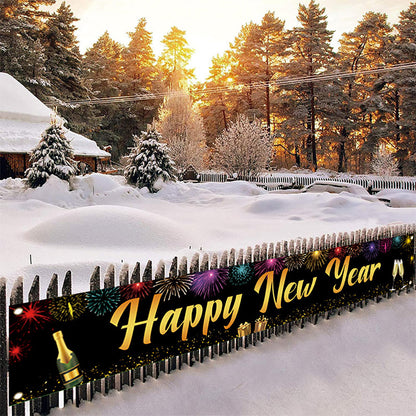 Happy New Year Outdoor Banner