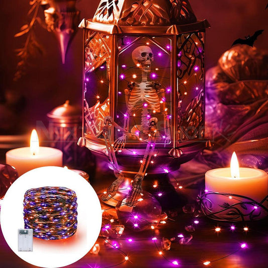 39 ft Halloween LED Copper Wire String Lights-View 1-Next Deal Shop