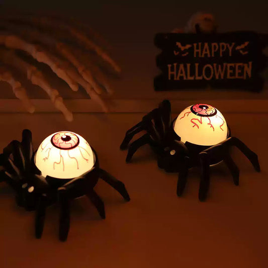 Spooky Halloween Spider Eyeball Light - Indoor Party Haunted House Decor