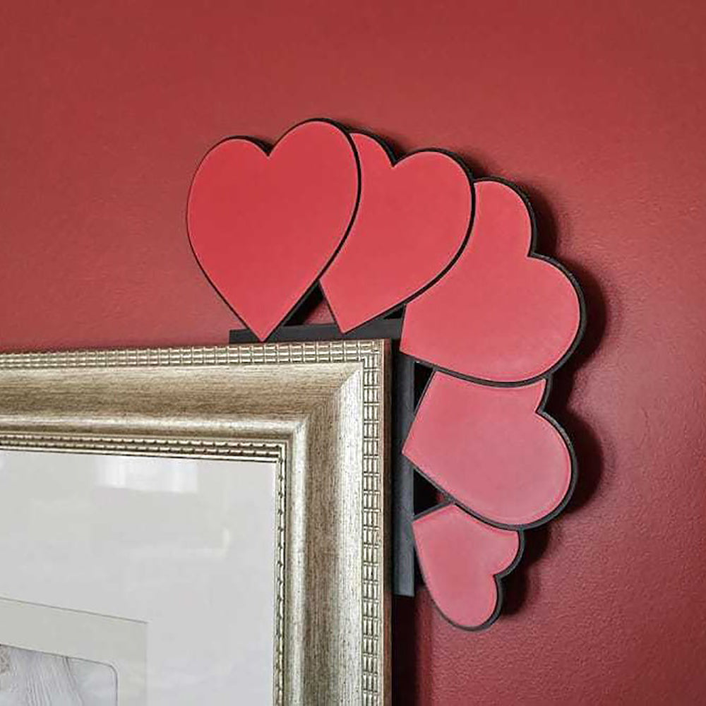 Romantic Heart Door Frame Decor - Love Theme Ornament For Home Front Door And Garden Decoration