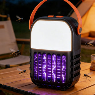 2-in-1 Portable Solar Powered Mosquito Zapper Lantern