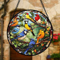 Stained Glass Bird Hanging Suncatcher