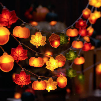 4.92 ft 10 LED Cozy Autumn String Light
