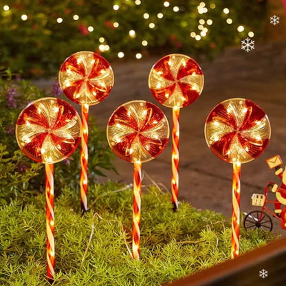 5-in-1 Solar Powered Christmas Outdoor Stake Light-Next Deal Shop-XL Lollipop-Next Deal Shop