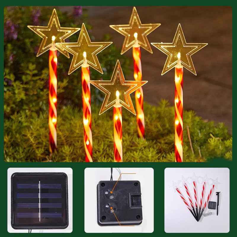 5-in-1 Solar Powered Christmas Outdoor Stake Light-Next Deal Shop-Next Deal Shop