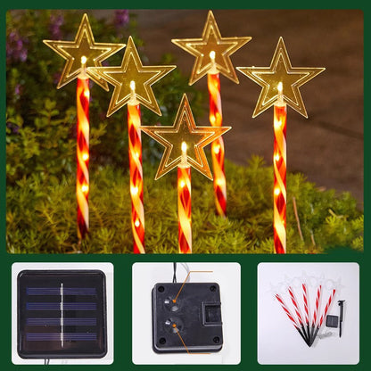 5-in-1 Solar Powered Christmas Outdoor Stake Light-Next Deal Shop-Next Deal Shop