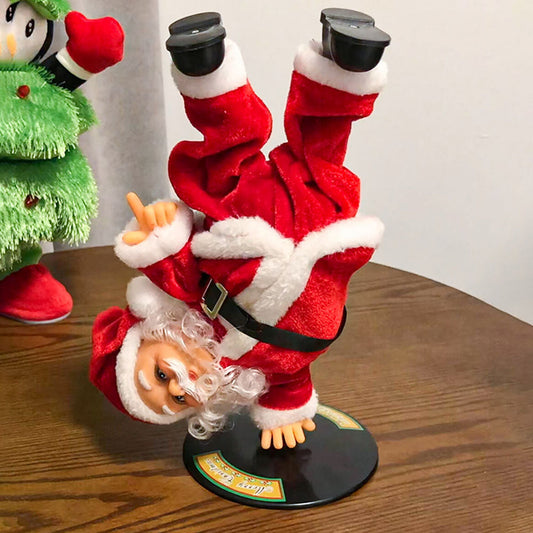Musical Dancing Santa Claus Decor - Electric Holiday Ornament For Home Indoor Christmas Festive Scene Decoration