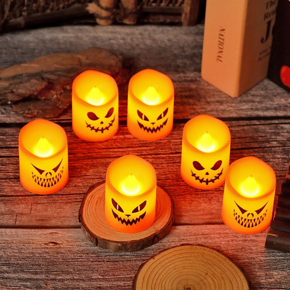 6 Pcs Halloween LED Pumpkin Candle Lights Set-Next Deal Shop-Next Deal Shop