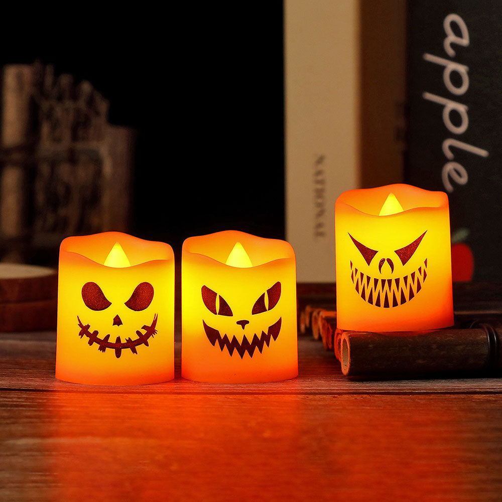 6 Pcs Halloween LED Pumpkin Candle Lights Set-Next Deal Shop-Next Deal Shop