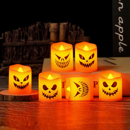 6 Pcs Halloween LED Pumpkin Candle Lights Set-Next Deal Shop-Next Deal Shop