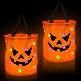 Led Light up Pumpkin Candy Bag