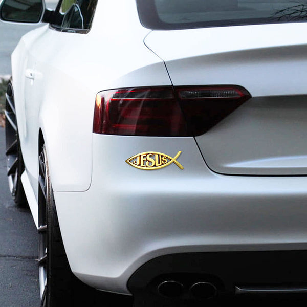 Christian Cross Fish Auto Emblem – nextdealshop.co.uk