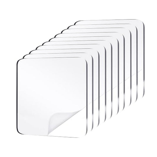 Heavy Duty Double Sided Adhesive Mounting Pads - 10 Pcs, No Drill Mounting Pads for Solar Wall Lights & Decorations