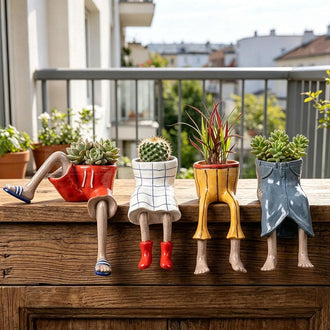 Funny Dangling Legs Succulent Plant Pot