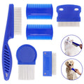 6 Pcs - Flea Comb for Pet - Dog Cat Hair Grooming Cleaning Comb