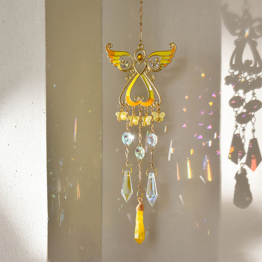 Crystal Angel Suncatcher Hanging Ornament