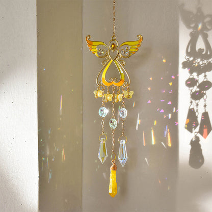 Crystal Angel Suncatcher Hanging Ornament