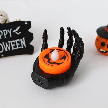 Spooky Skeleton Hand Candle Light