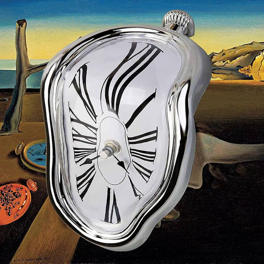 Funny Melting Clock - Home Desk Shelf Novelty Table Clock Decor