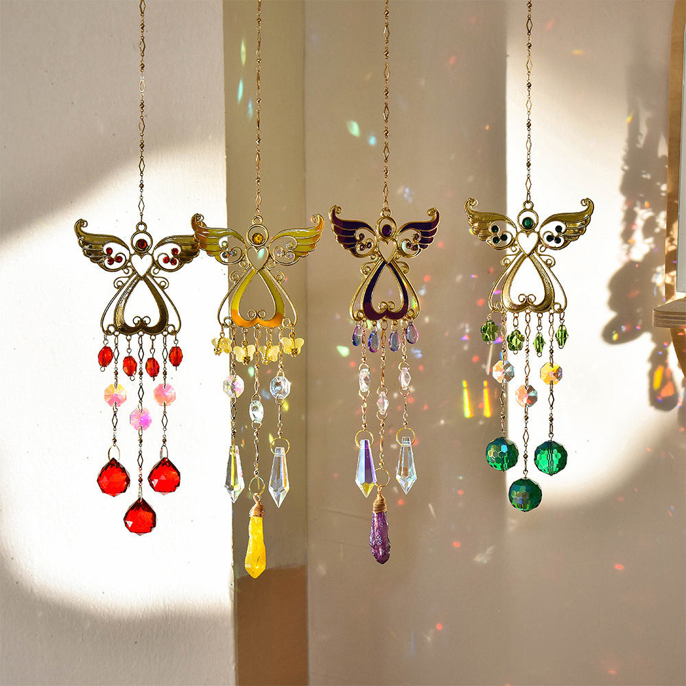 Crystal Angel Suncatcher Hanging Ornament