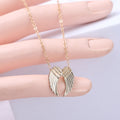 Angel Wing Pendant Necklace with Message Card - Daily Wear Jewelr Keepsake Gift