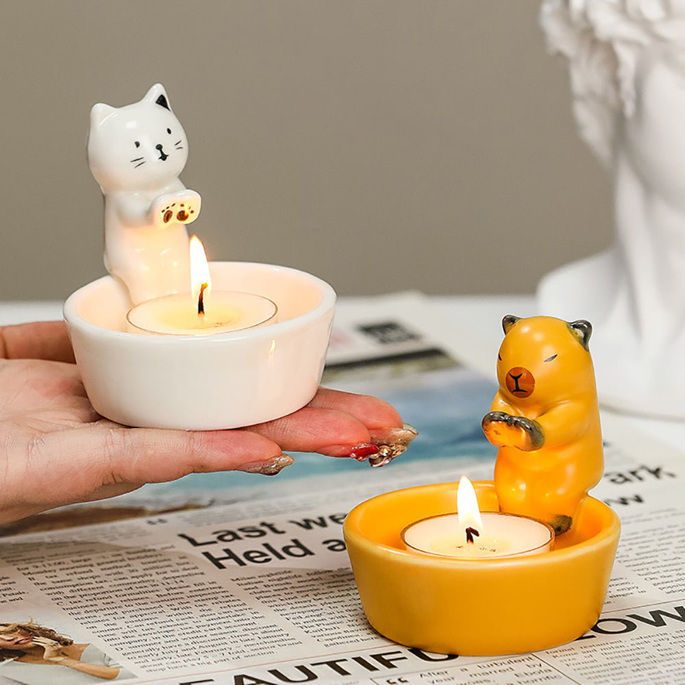 Adorable Ceramic Tealight Candle Holder