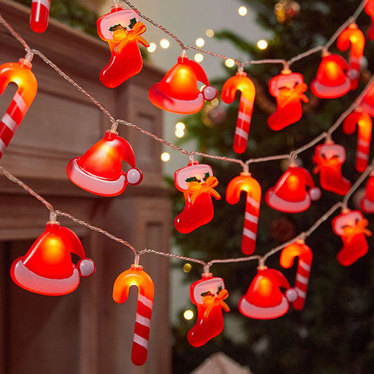 Battery Powered Christmas String Lights -  9.84 ft, 20 LED, Holiday Decor Lighting