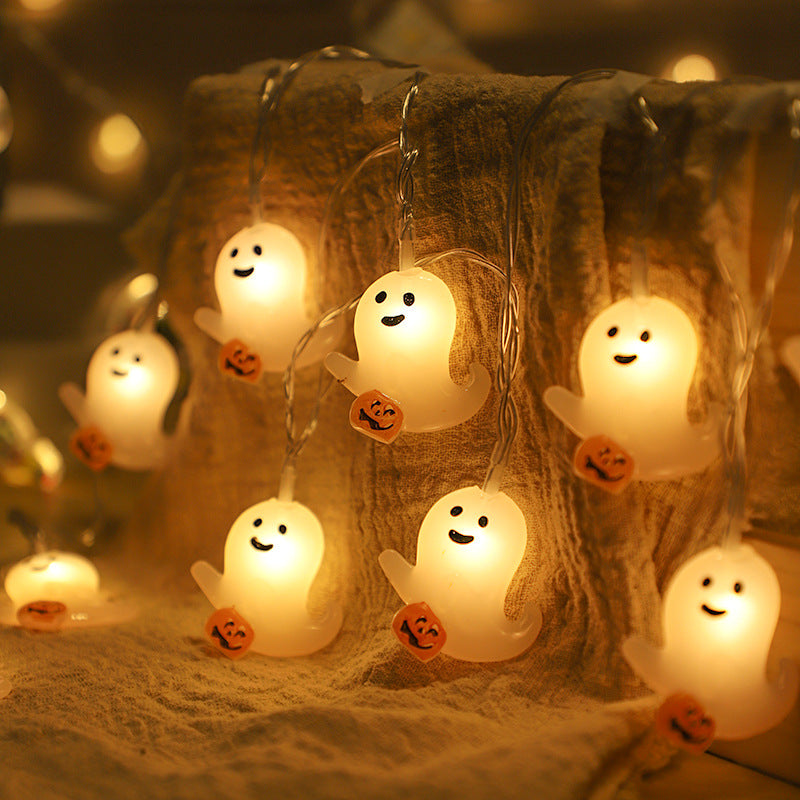 9.84 ft 20 LEDs Adorable Halloween String Light-Next Deal Shop-Ghost with pumpkin-Next Deal Shop