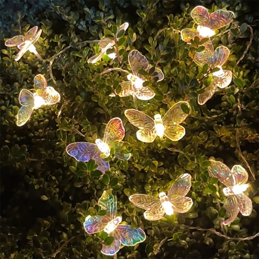 9.84 ft 20 LEDs Iridescent Butterfly String Light-Next Deal Shop-Next Deal Shop