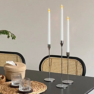 3 Pcs Flameless LED Taper Candle Light Set