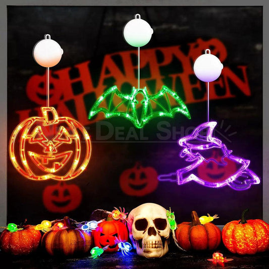 Halloween LED Window Light with Suction Cup-Pumpkin-View 1-Next Deal Shop
