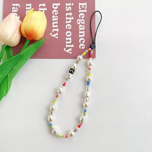 Beaded Pearl Phone Charm Strap-Next Deal Shop-Next Deal Shop