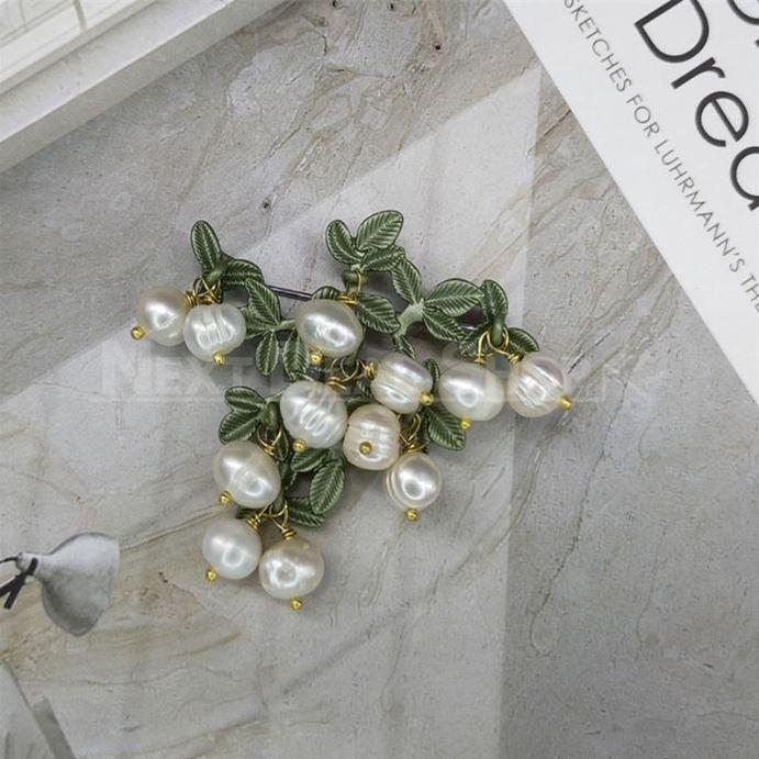Brooch - Floral Collection-Next Deal Shop-White Berries-Next Deal Shop