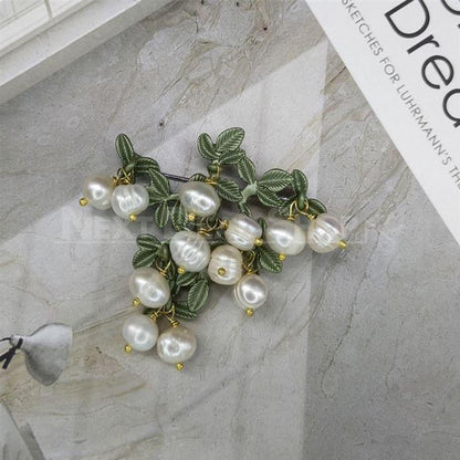 Brooch - Floral Collection-Next Deal Shop-White Berries-Next Deal Shop