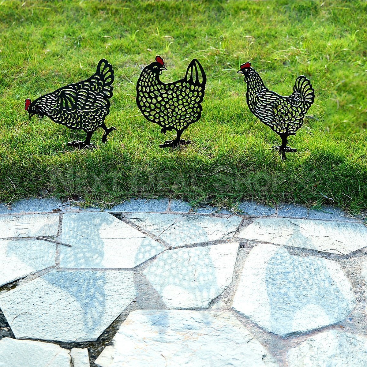 Chicken Family Garden Silhouette Yard Stake-Next Deal Shop-Next Deal Shop