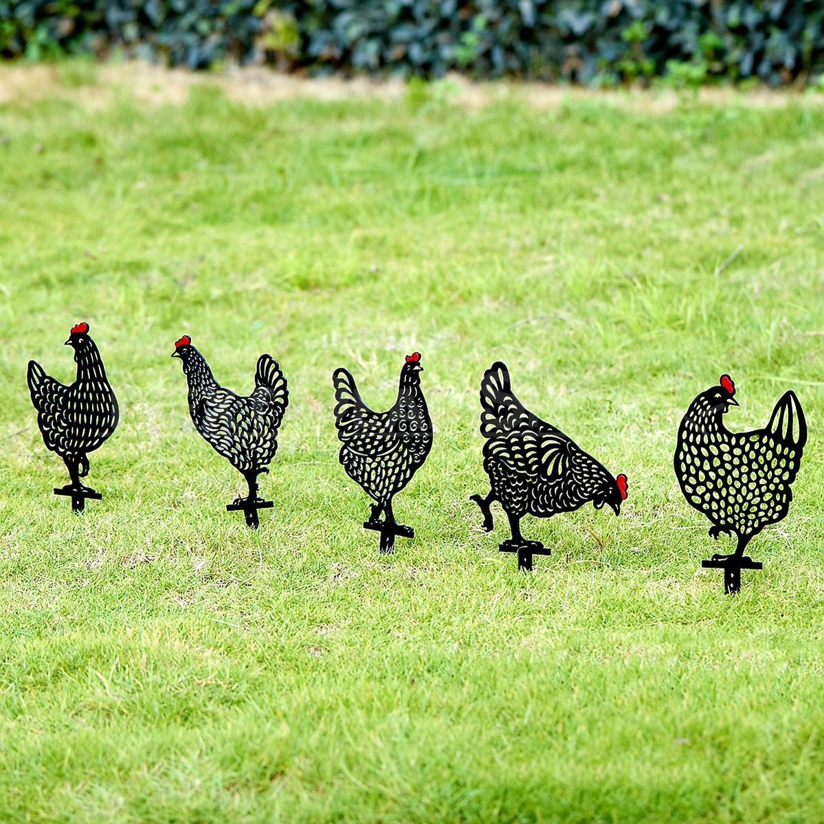 Chicken Family Garden Silhouette Yard Stake-Next Deal Shop-Next Deal Shop