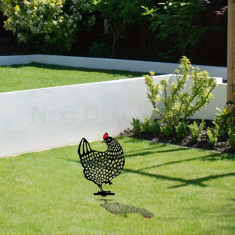 Chicken Silhouette Garden Decor-Next Deal Shop-Next Deal Shop
