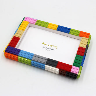 DIY Building Block Photo Frame for Kids