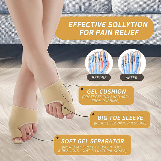Bunion Corrector for Big Toe - Toe Straightening Sleeve For Foot Care And Discomfort Wellness Relief