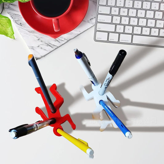 2 Pcs Funny Crime Scene Pen Holder - Home Office Desk Novelty Stationery Storage Decor